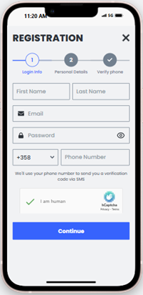 30bet login skärmbild